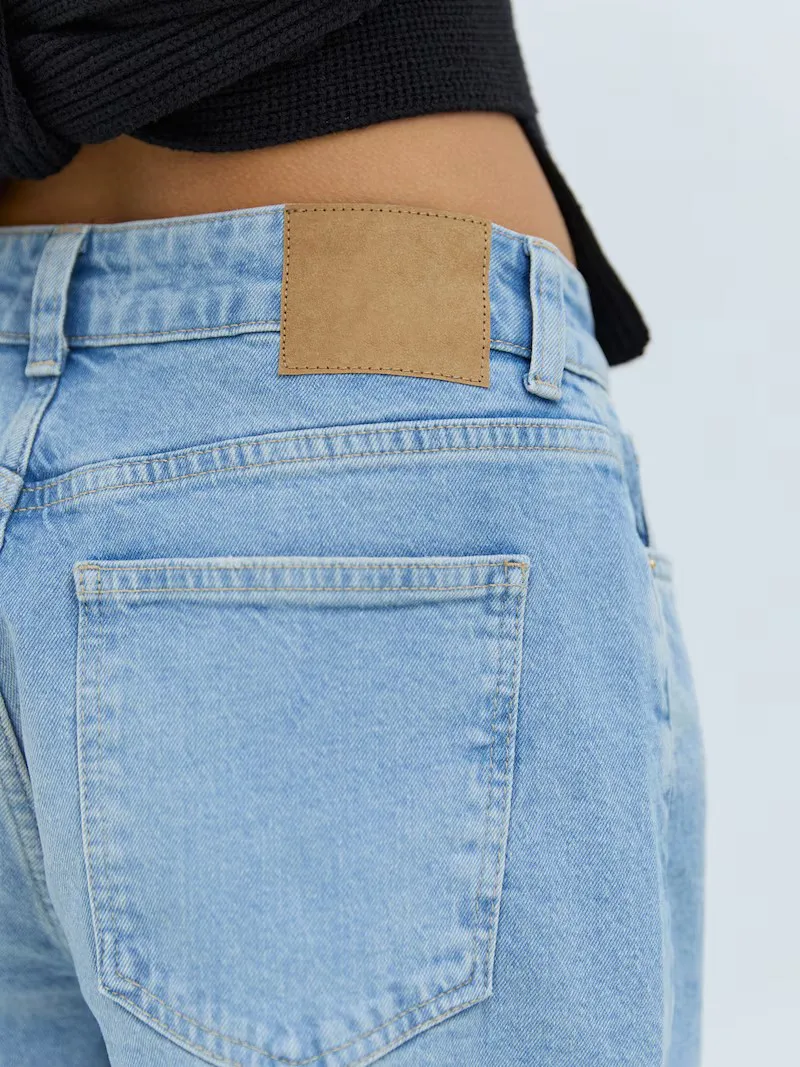 Skinny Mid-Waist Casual Style Jeans