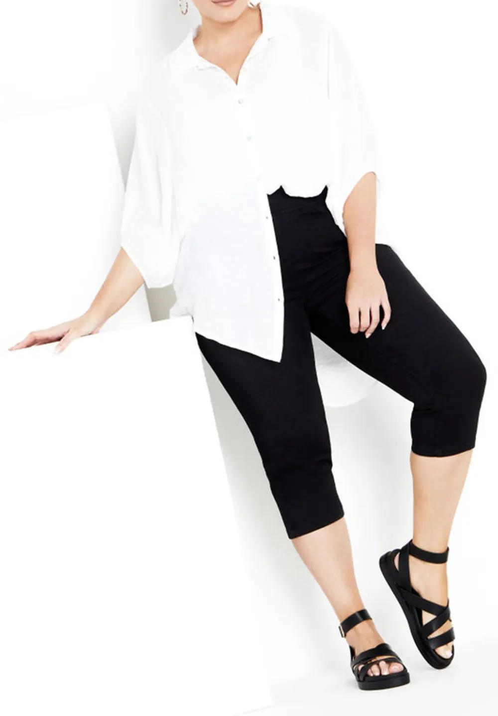 Stretch Cropped Pants, Long Pants