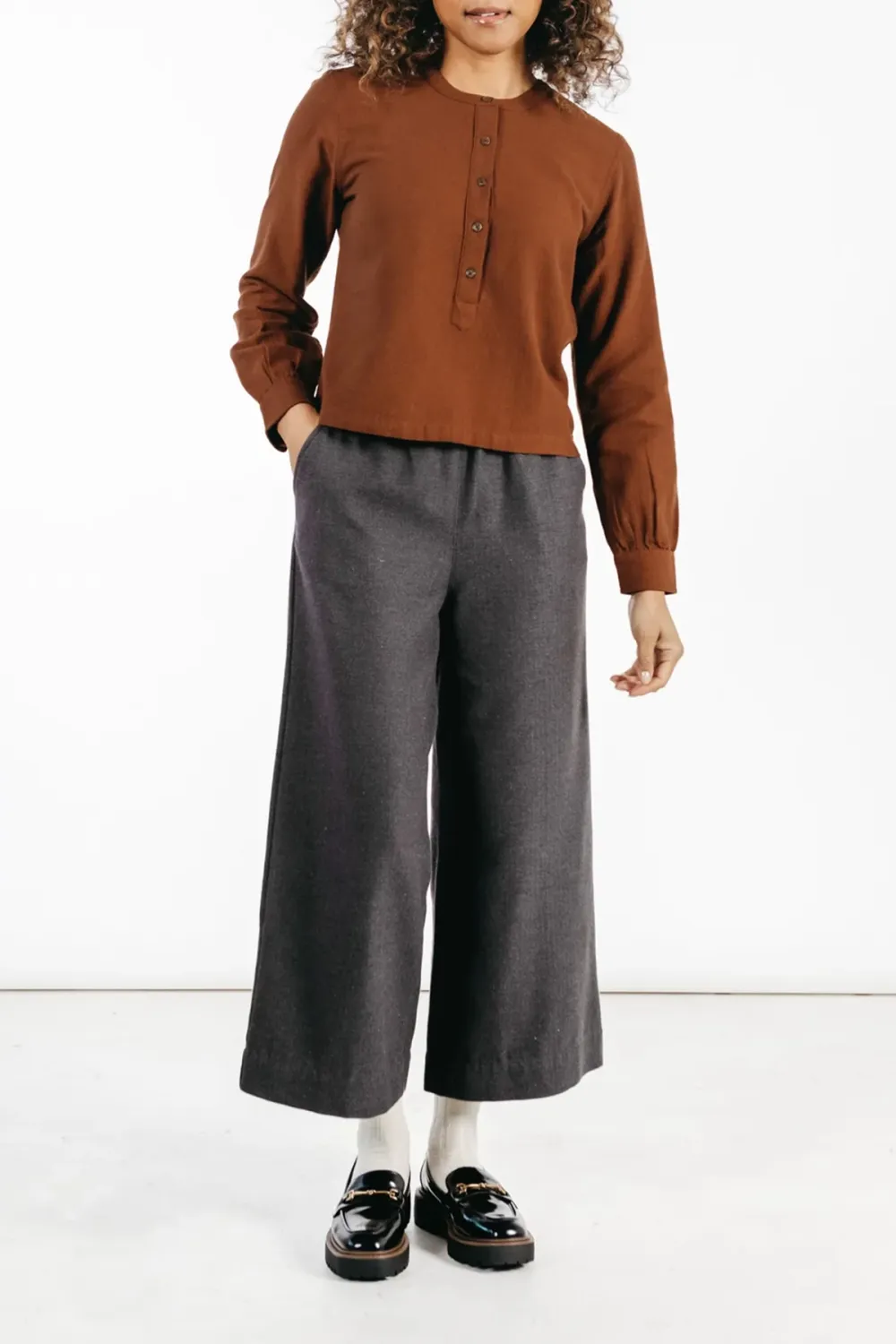 The Button Front Pullover