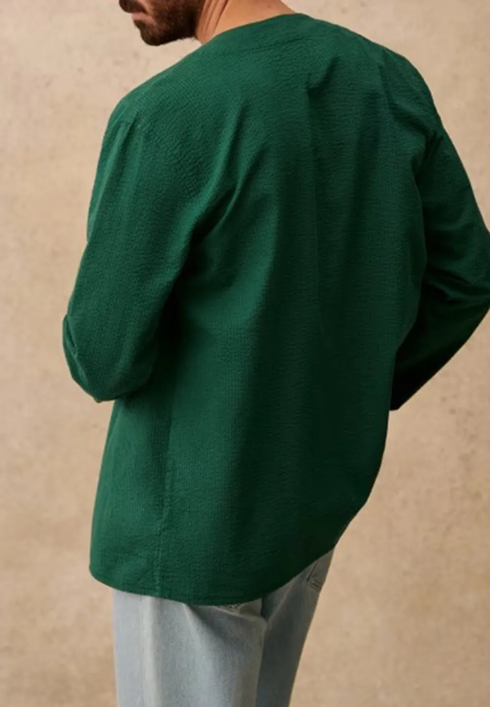 Jacket-Green Seersucker
