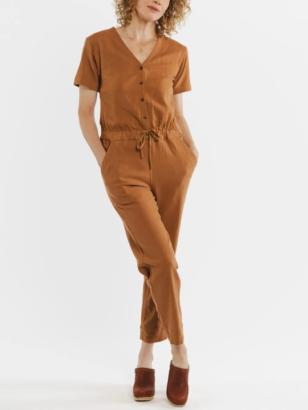 The V-Neck Commuting Jumpsuit