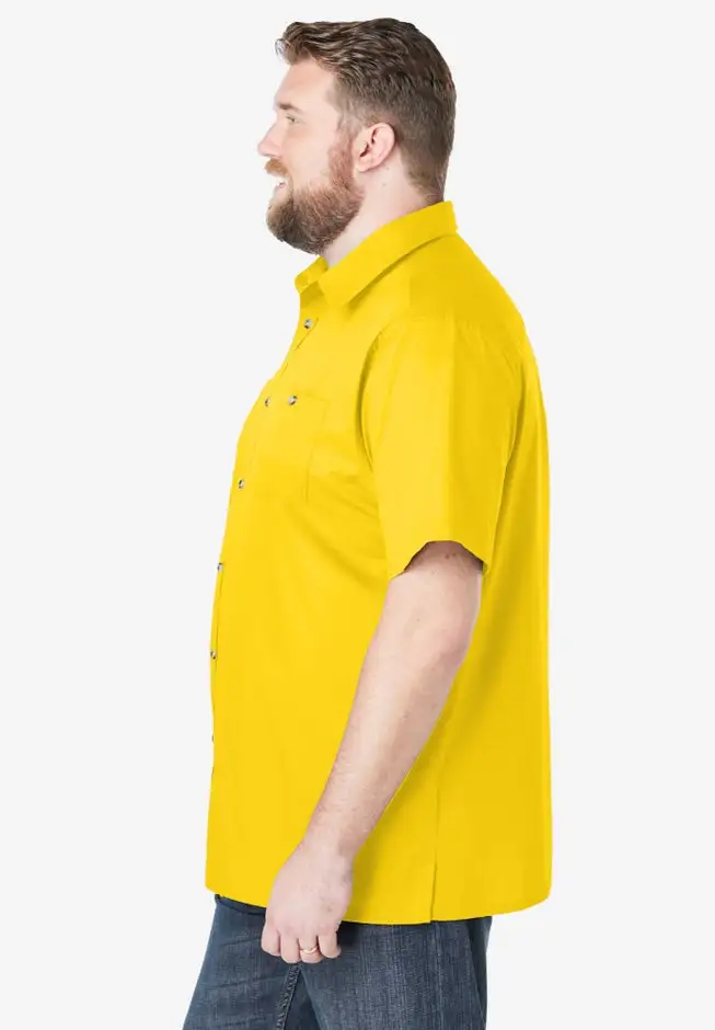 Short-Sleeve Pocket Sport Shirt
