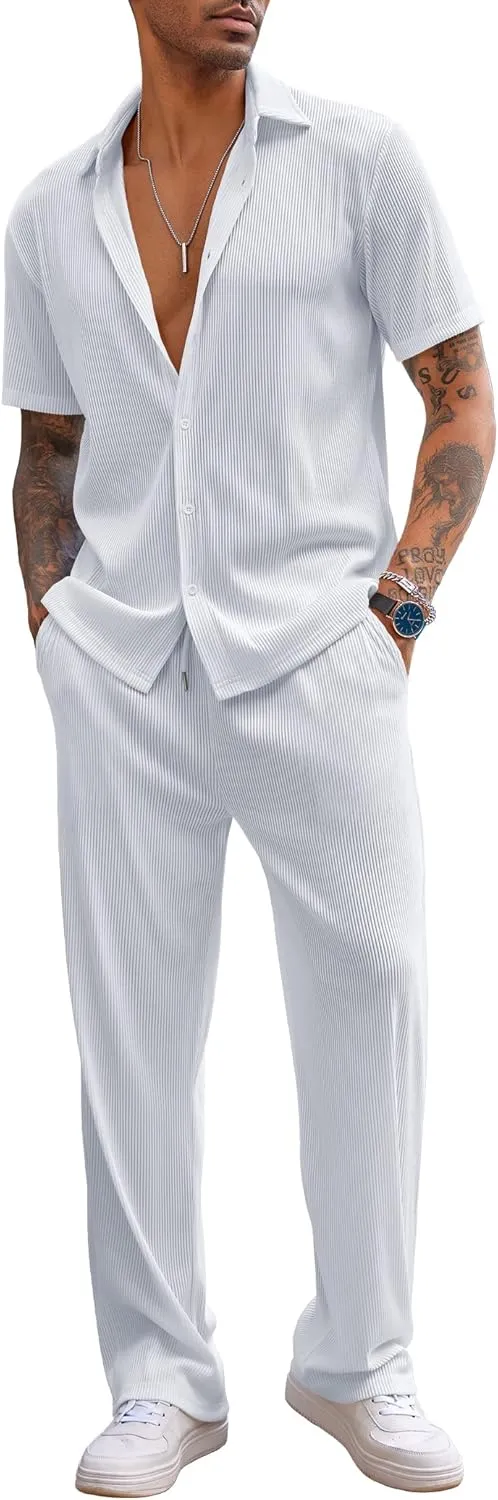 2-Piece Men's Casual Beach Outfit