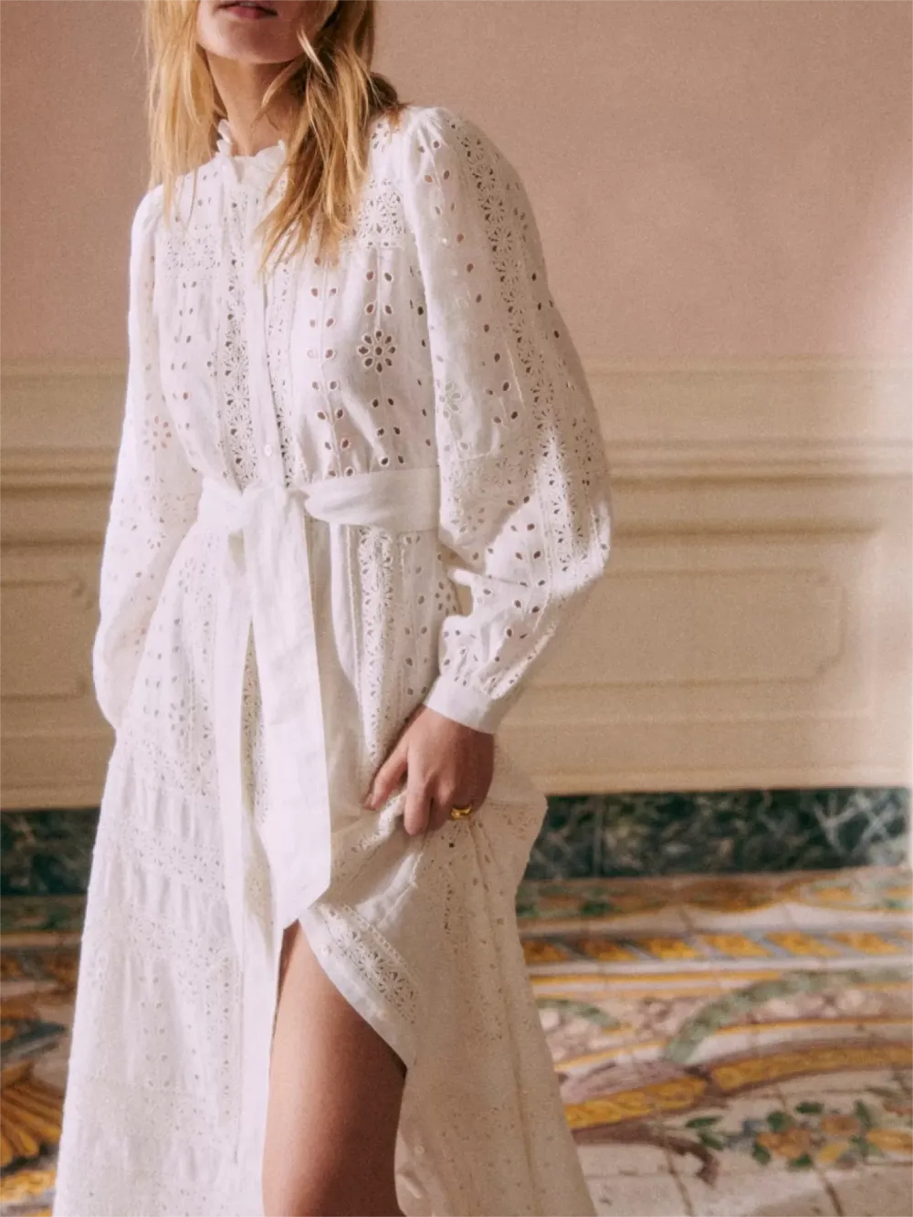 Long Embroidered Dress