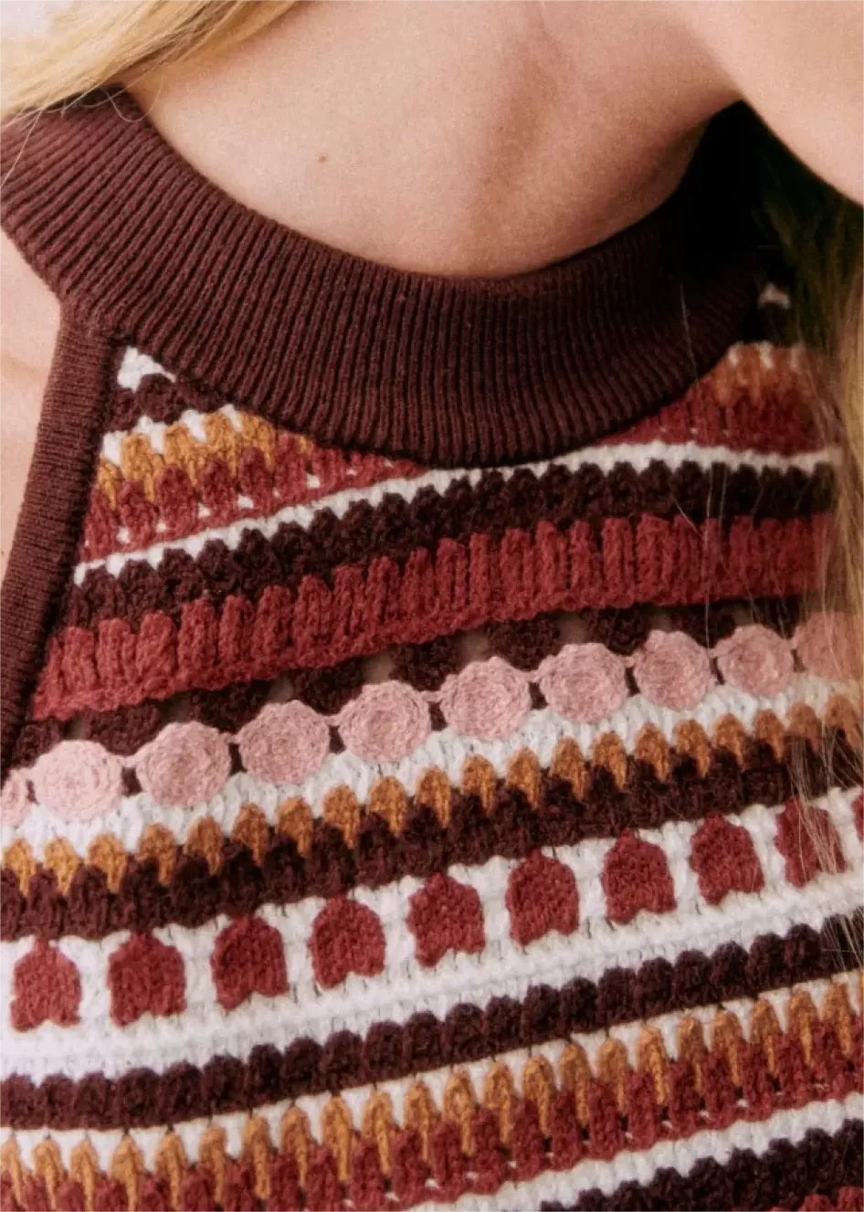 Sleeveless Cotton Knitwear