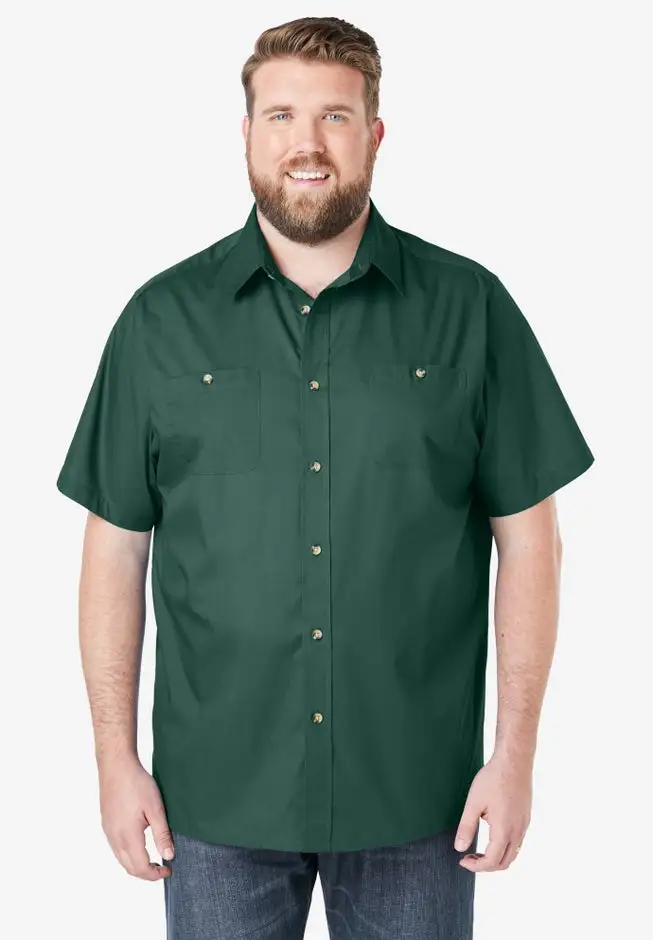 Short-Sleeve Pocket Sport Shirt