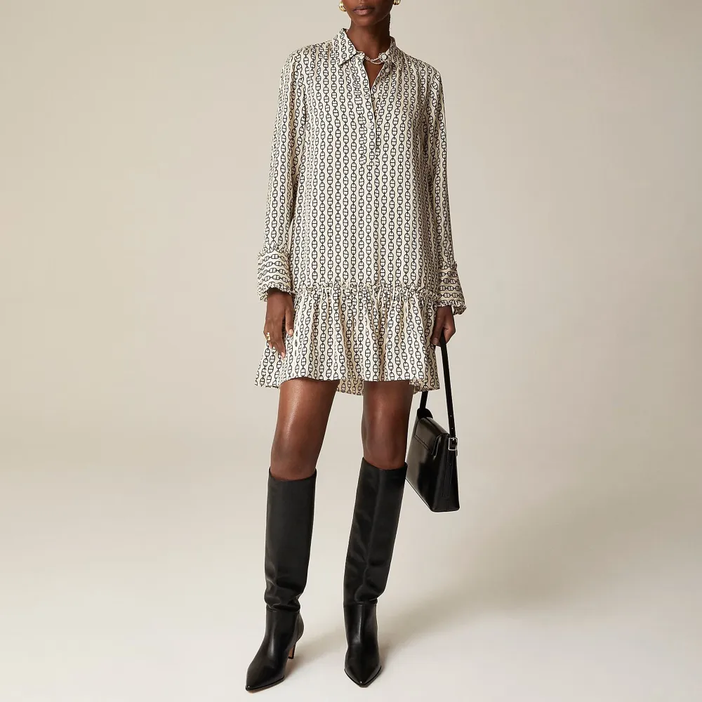 Vintage Links Printed Amelia Popover Mini Dresses