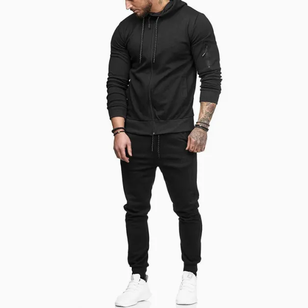 OPEN LEG HOODIE BLACK