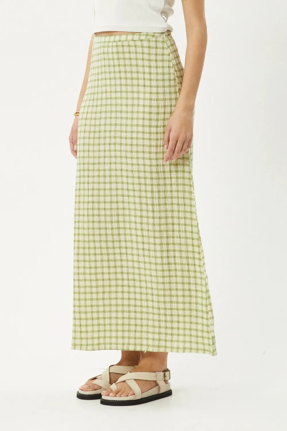 Classic Versatile Yellow Plaid Skirt