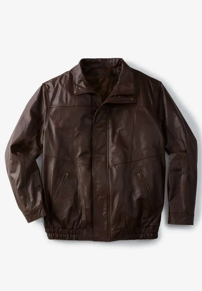 Leather Bomber Jacket