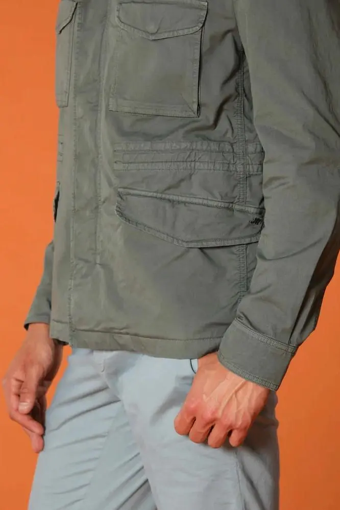 Lightweight Cotton Twill Men's Dark Green Jacket