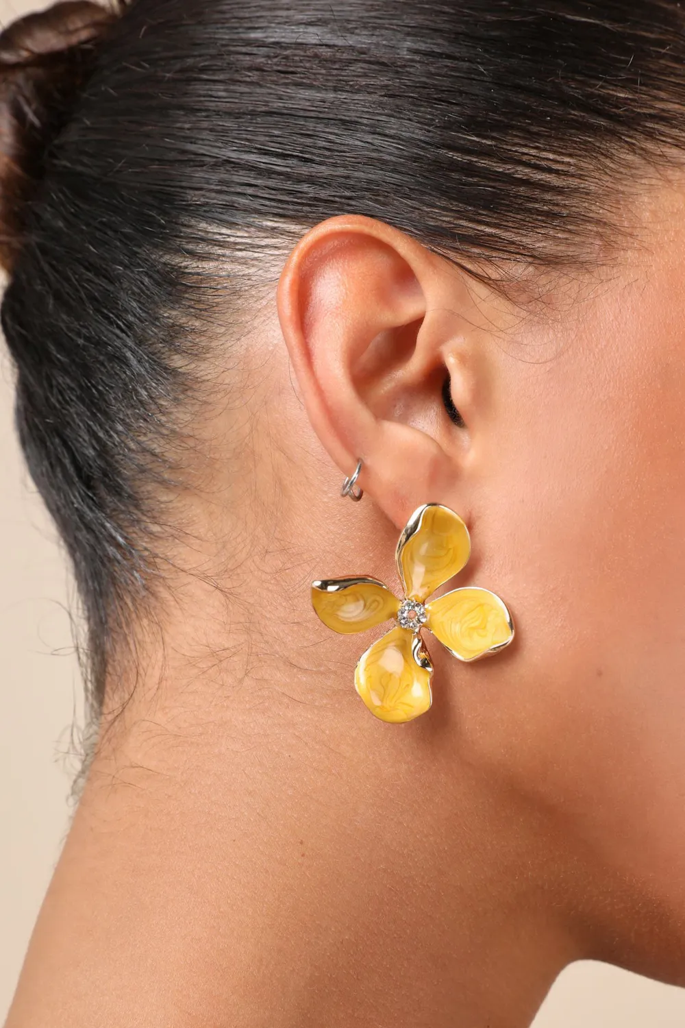 Luxe Marble Flower Earrings