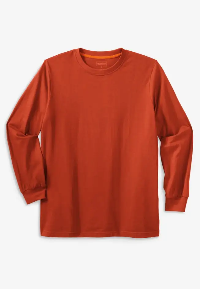 Heavyweight Long-Sleeve No Pocket Crewneck Tee