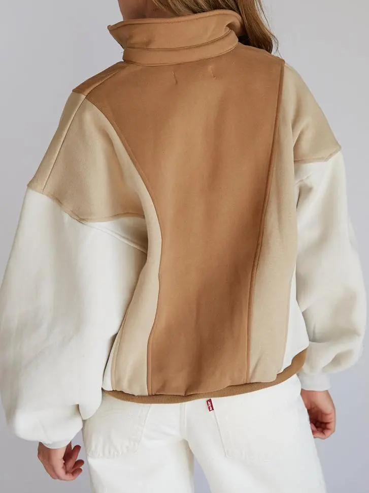 Ivy Quarter Button Pullover Sweatshirt