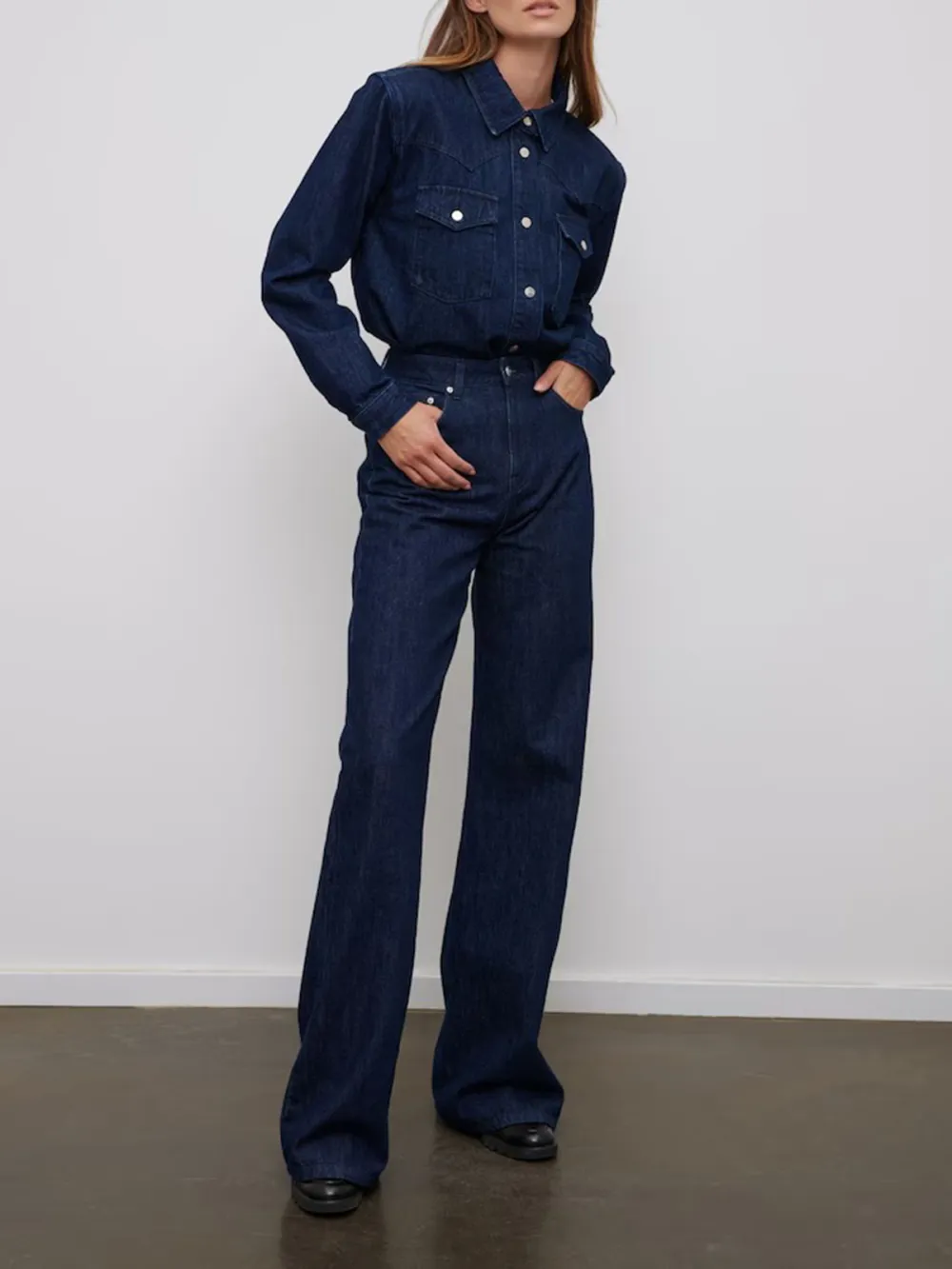 Colored Denim Casual Style Jeans