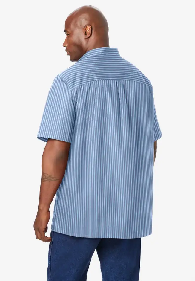 Striped Short-Sleeve Sport Shirt