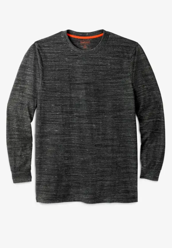 Heavyweight Long-Sleeve No Pocket Crewneck Tee
