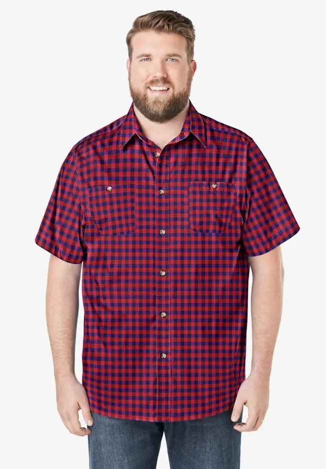 Check Short-Sleeve Sport Shirt