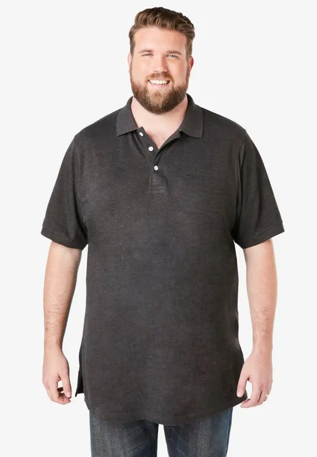 Longer-Length Shrink-Less™ Cotton Polo Shirt