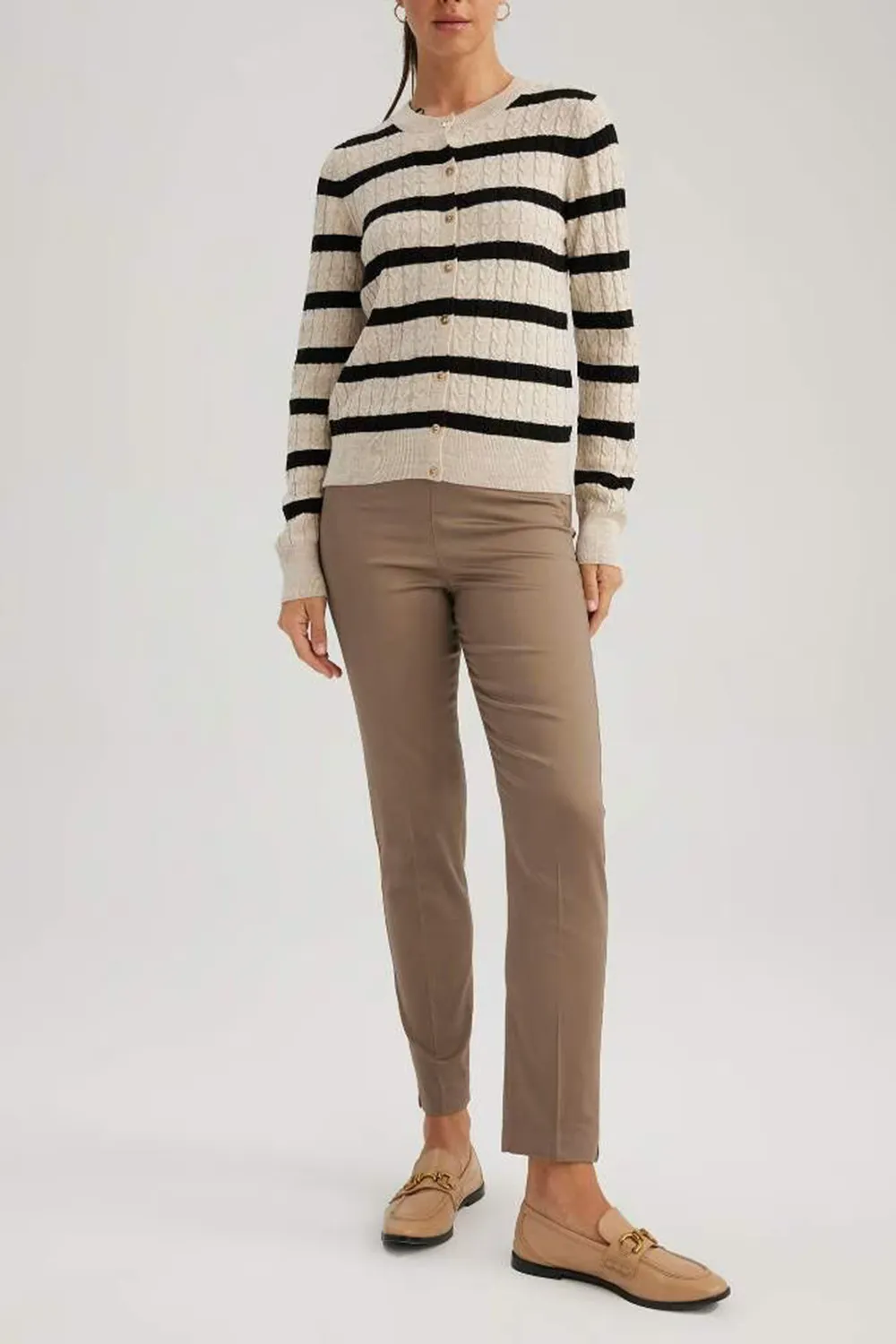 Elastic-Waist Solid Training Pants