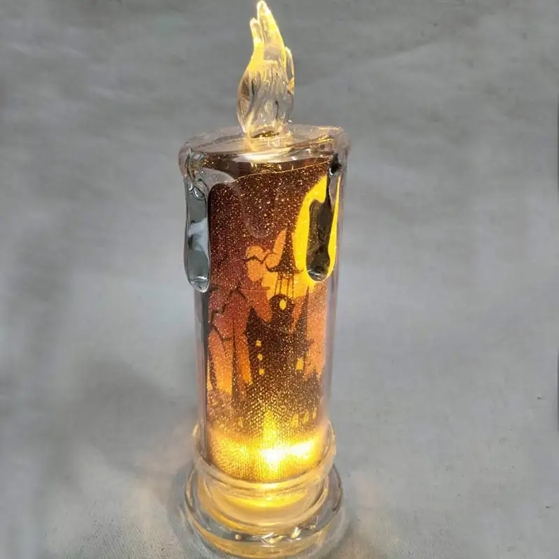 Halloween Tears LED Candle Lamp Ghost Festival Party DIY  Pumpkin Bat Witch Happy Halloween Day Decor For Ghost House 20223