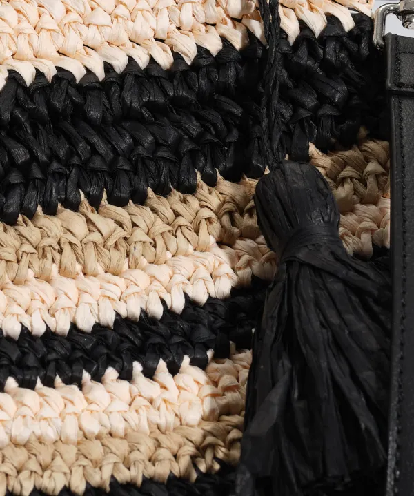 Vacation Essential Striped Crochet Bikini Bag