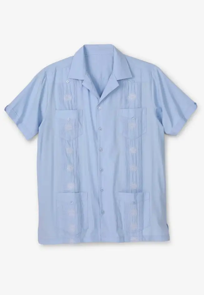 Short-Sleeve Guayabera Shirt