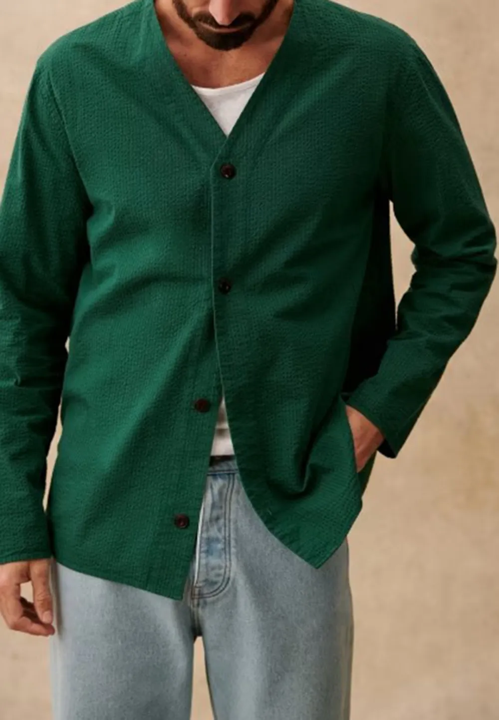 Jacket-Green Seersucker