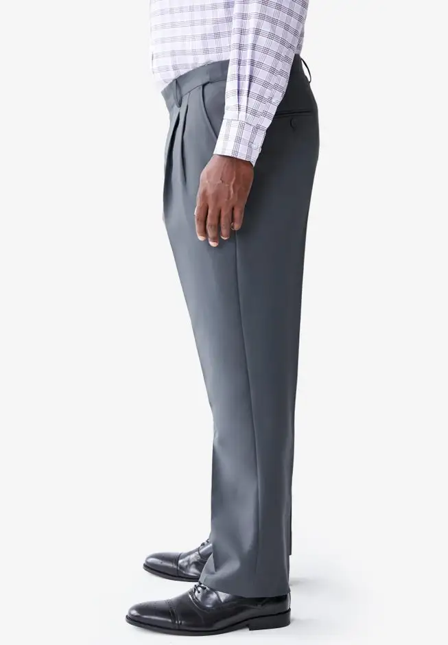 Easy Movement Pleat-Front Expandable Dress Pants