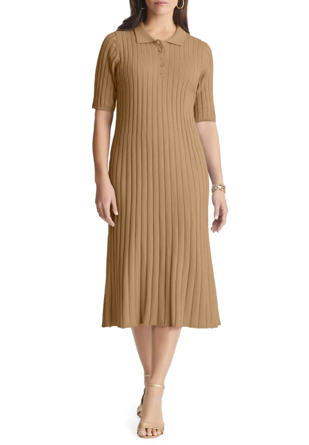 Collar Knitted Dress