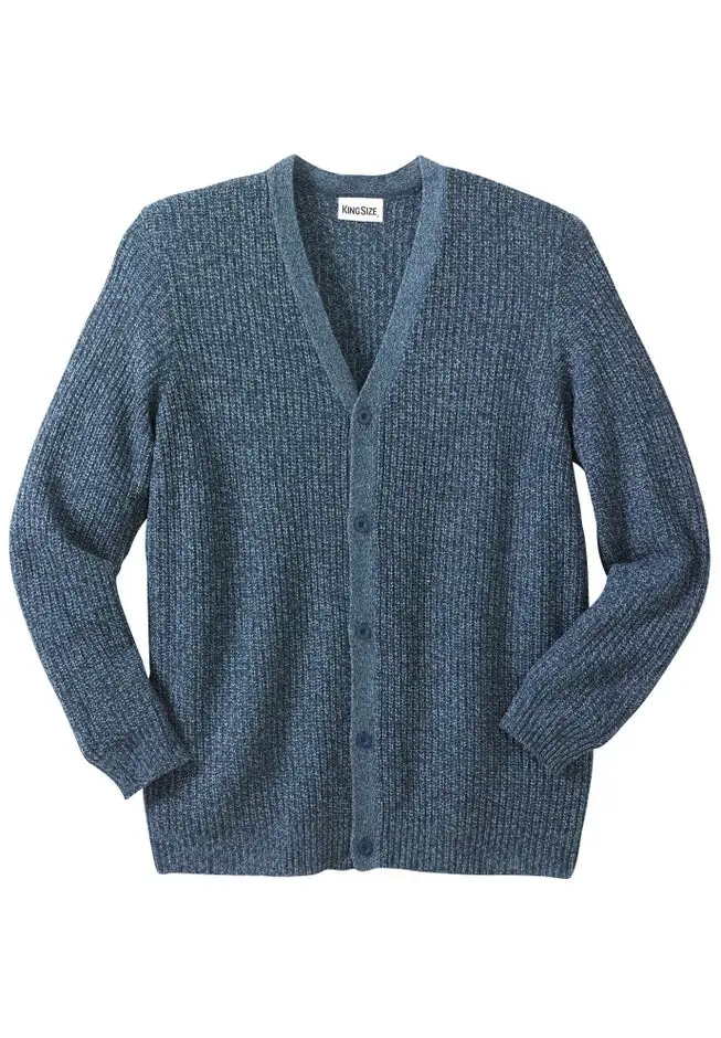 Shaker Knit V-Neck Cardigan Sweater