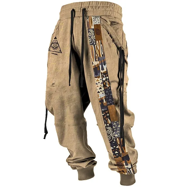 Men's Tribal Bandana Print 3D Sweatpants