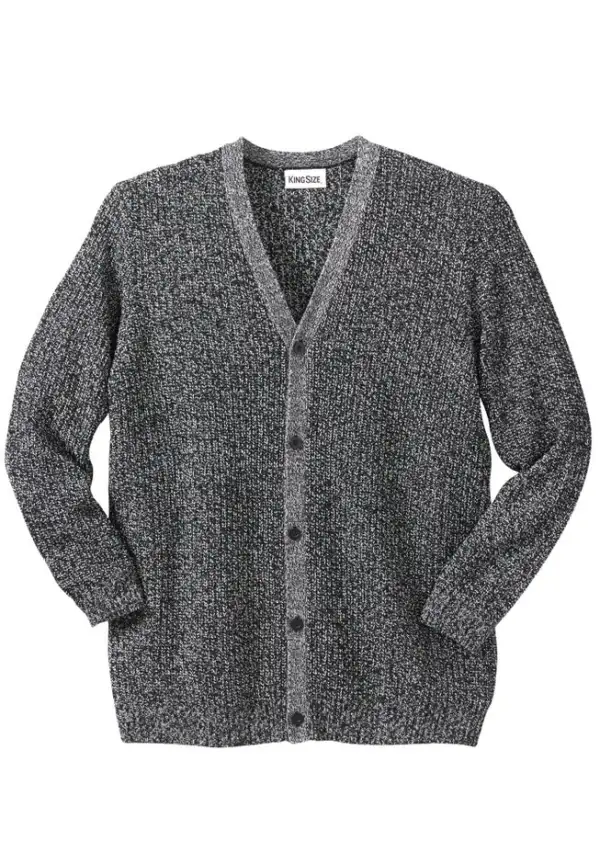 Shaker Knit V-Neck Cardigan Sweater
