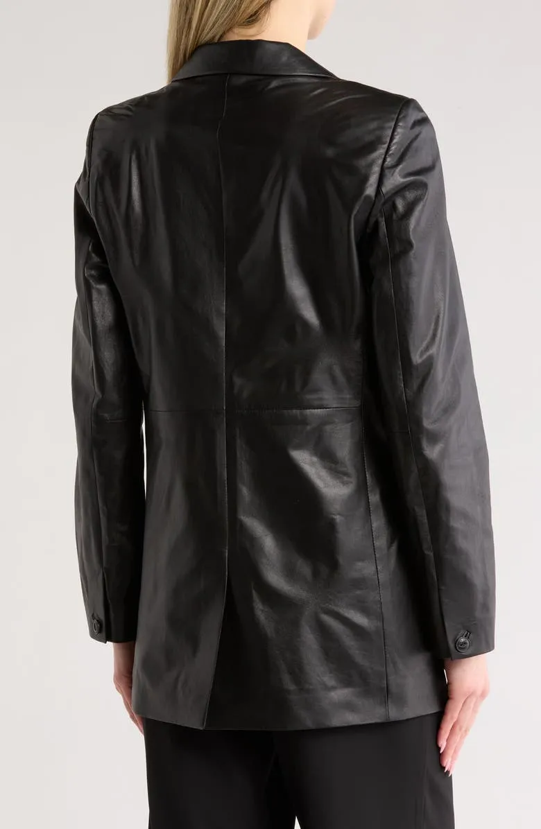 Casual Style Leather Blazer