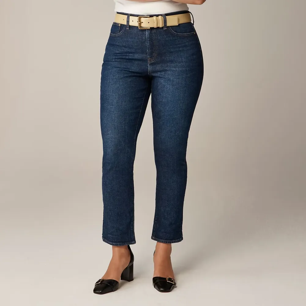 High-Rise Basic Straight Jeans