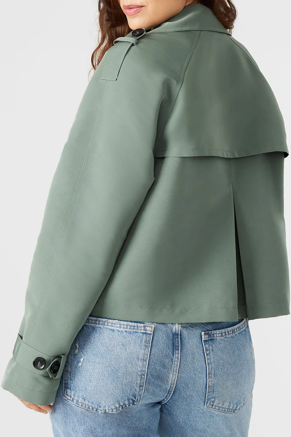 Double-Breasted Denim Jacket