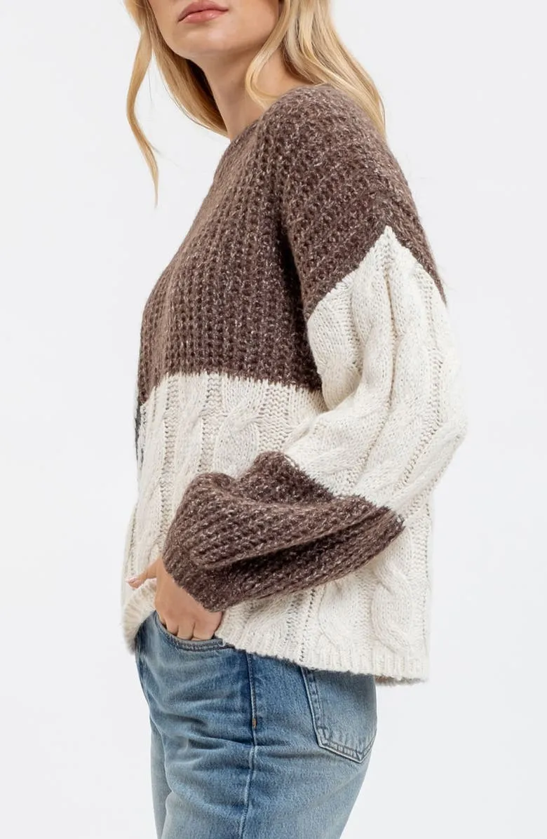 Colorblock Sweater
Blu Pepper