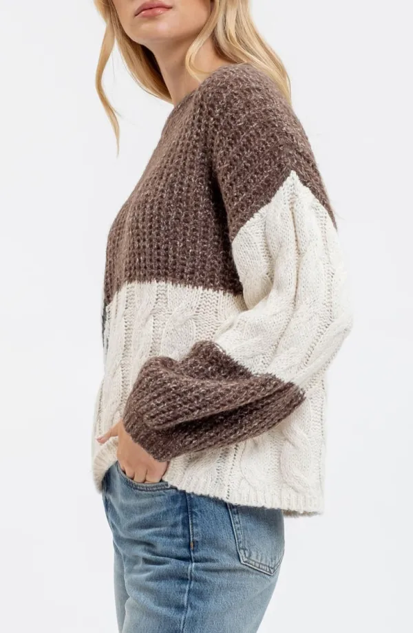 Colorblock Sweater
Blu Pepper