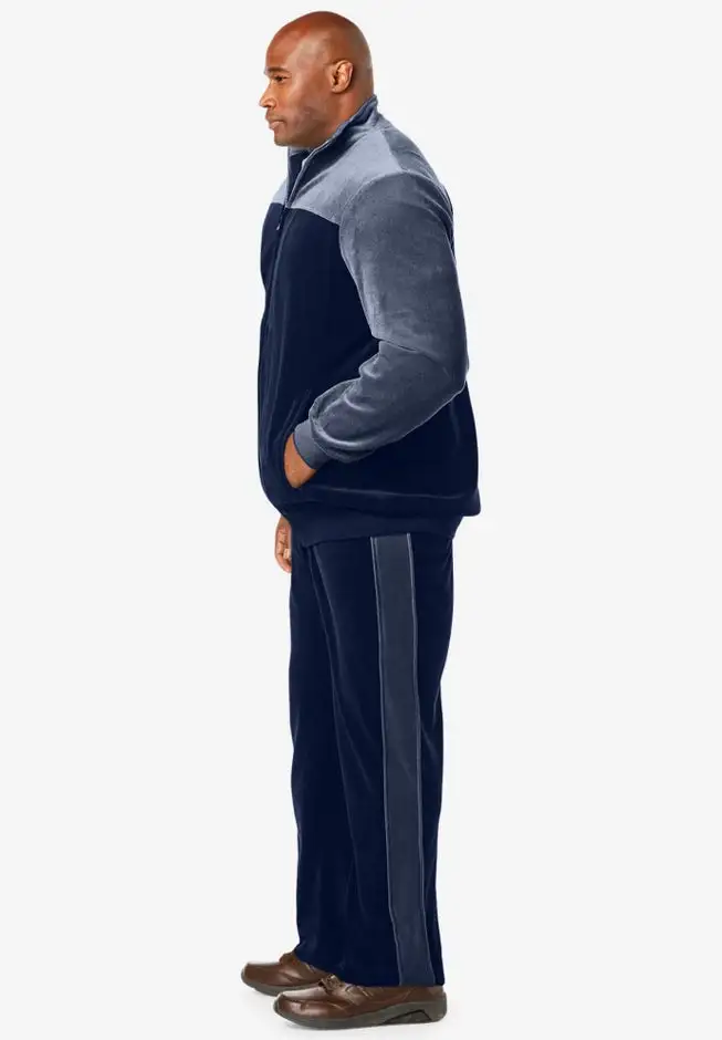 Colorblock Velour Tracksuit