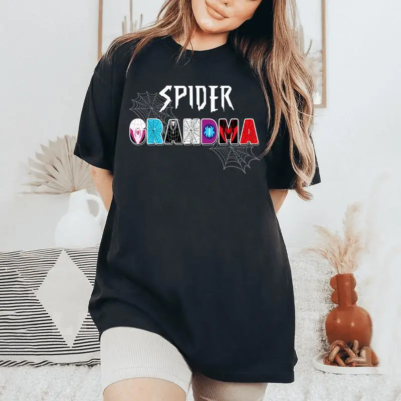 Spider Grandma Matching Family Birthday Party Women's Oversized Comfort T-Shirt
