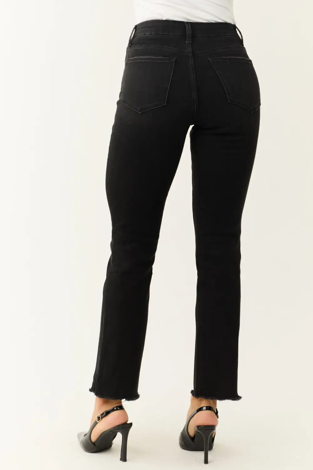 Classic Black Straight Leg Jeans