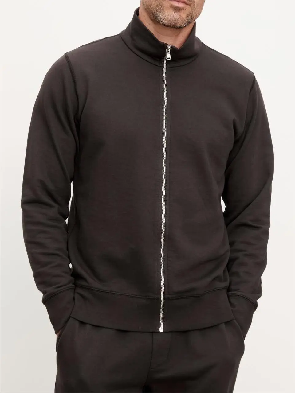 Men's Stylish Half Collar Knit Coat