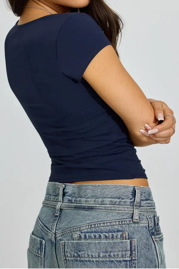 Blue Sweetheart Skinny T-Shirt