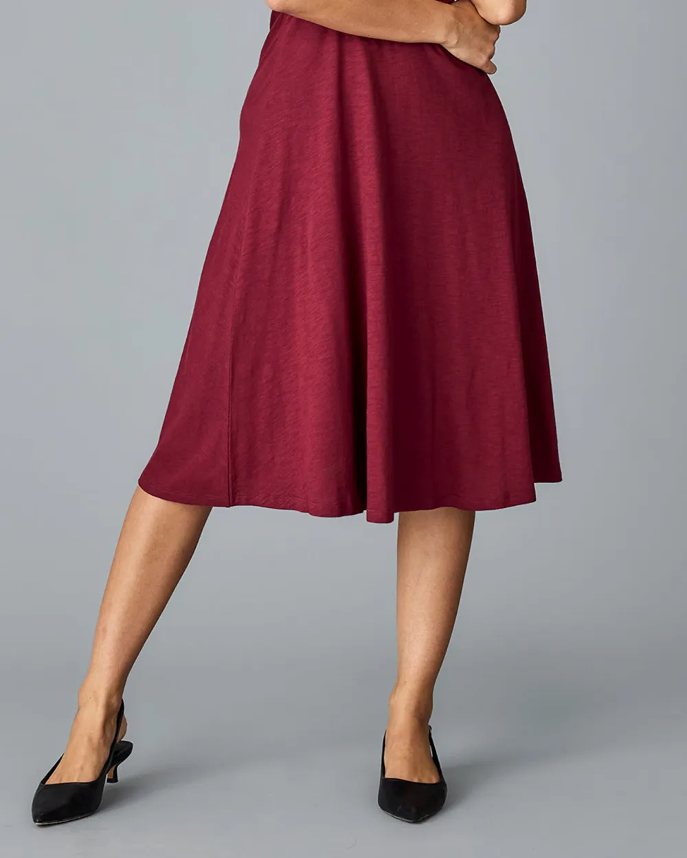 V Neck Flutter Sleeves Midi Dress