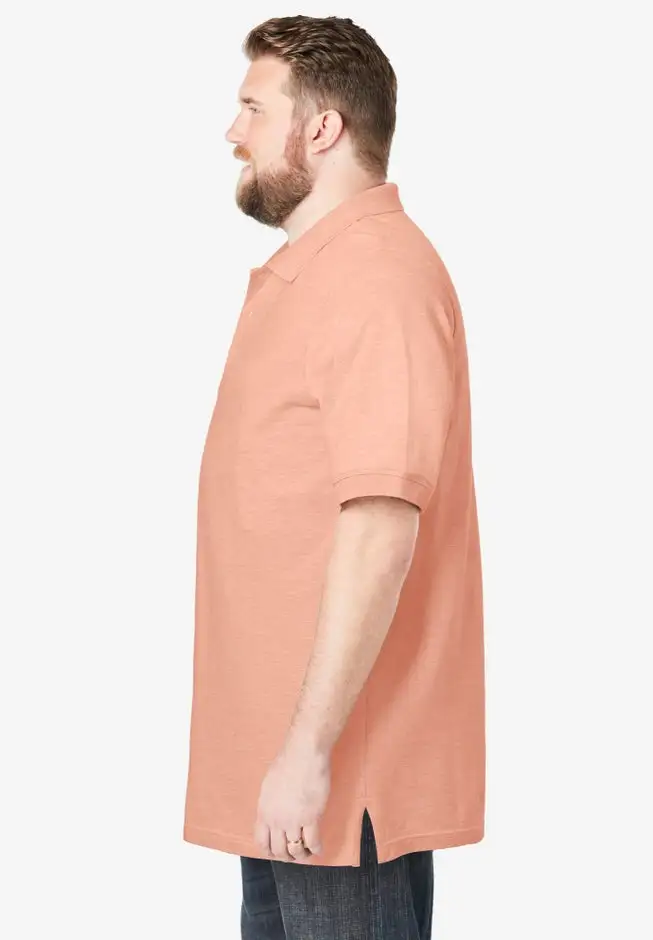 Longer-Length Shrink-Less™ Cotton Polo Shirt