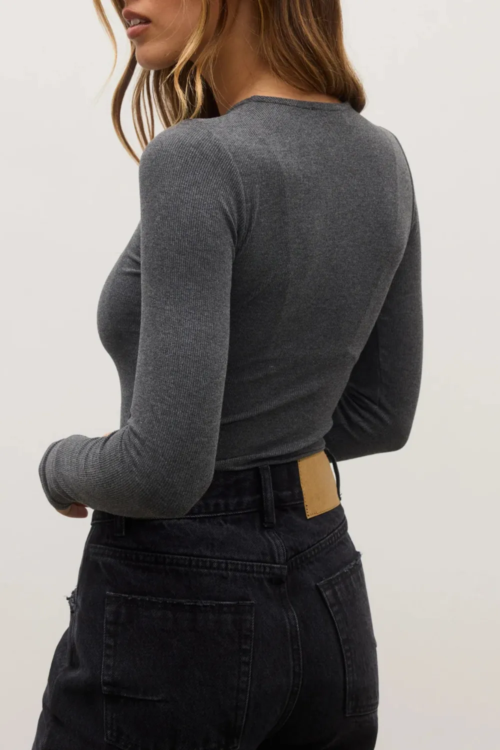 Dark Grey Elegant And Slimming Breathable  Bodysuit