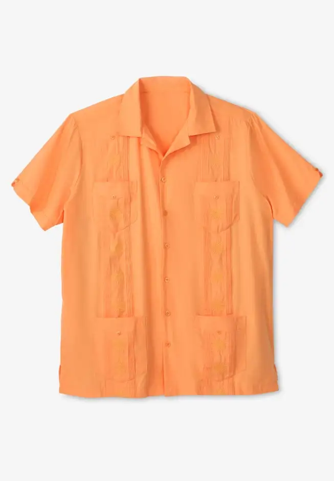 Short-Sleeve Guayabera Shirt