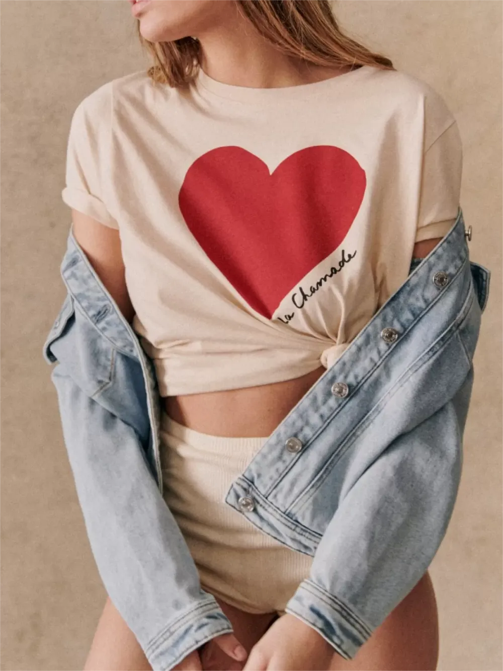 Heart Pattern T-shirt