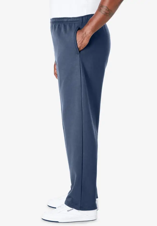 Fleece Open-Bottom Sweatpants