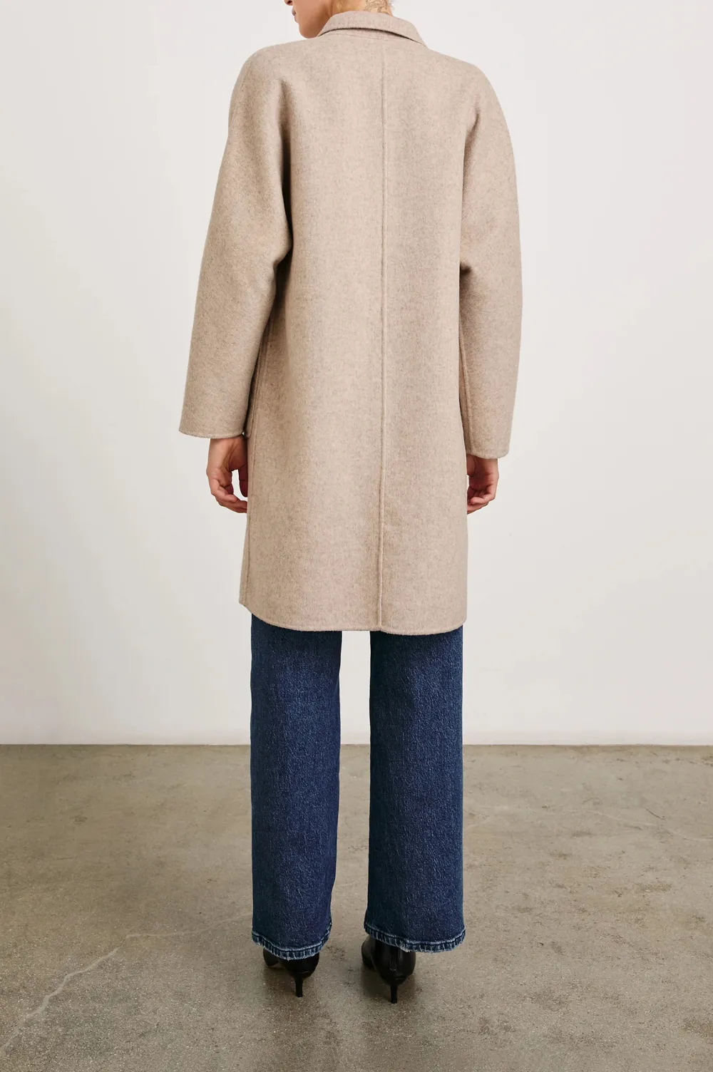 Luxurious Batwing Sleeve Wool Long Coat